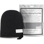 Seraphic Skincare Premium Exfoliating Facial Mitt – 100% Vegan Dual-Sided Face Mitten with Viscose & Washcloth – Facial Scrub Pad for Gentle Cleansing & Exfoliation – Natural Dead Skin Remover