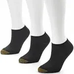 GOLDTOE 3-Pk. Ultra Soft No-Show Socks, 9-11 , Black