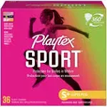 Playtex Sport Tampons, Plastic Applicator, Ultra - 36 tampons