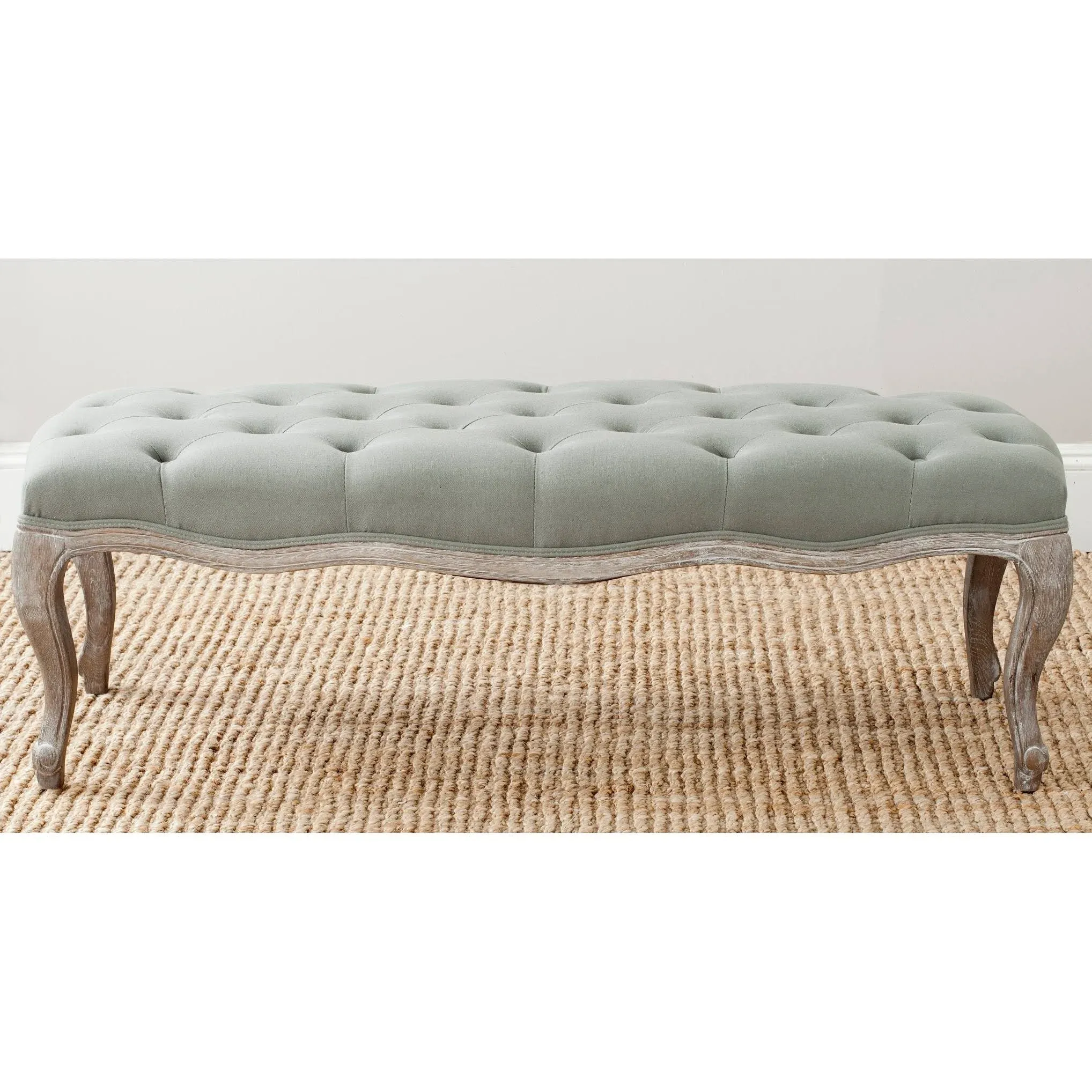 Safavieh Mercer Collection Randy Beige Linen Bench