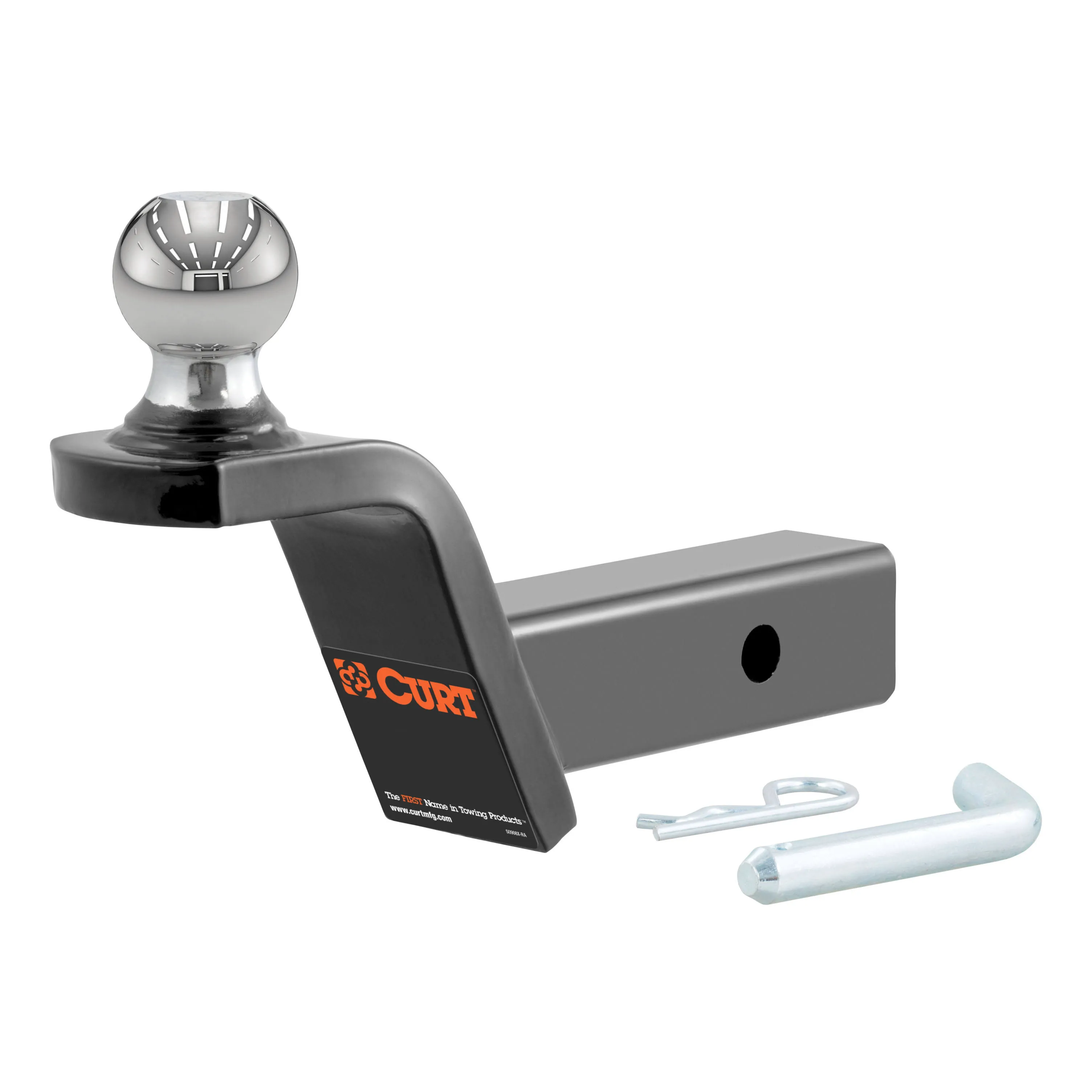 7,500 lbs. 2 in. Rise Fusion Trailer Hitch Ball Mount Draw Bar with 2 in. Ball (2 in. Shank)