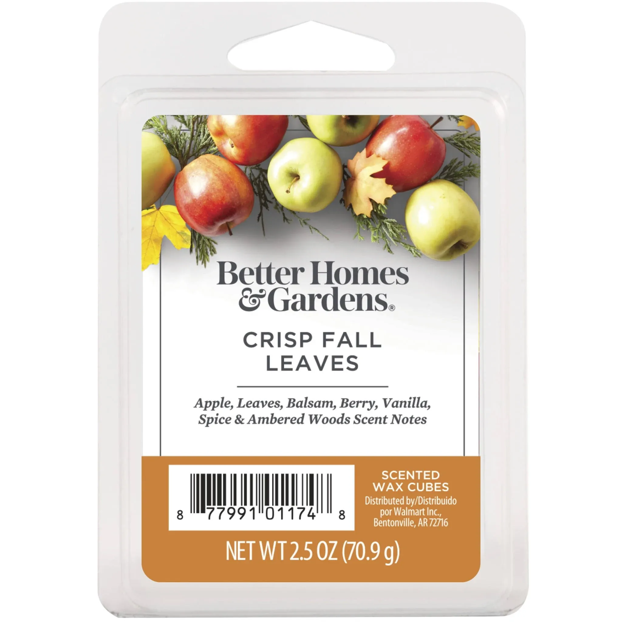 Better Homes and Gardens Crisp Fall Leaves Scented Wax Cubes, 4-Pack (2.5 Ounce each)