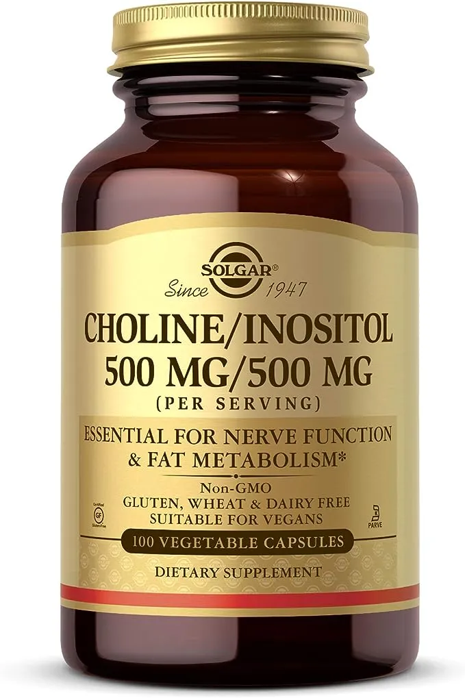 Solgar Choline Inositol 500 mg - 100 Vegetable Capsules