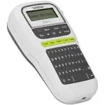 Brother P-Touch Easy Portable Label Maker, White/Grey