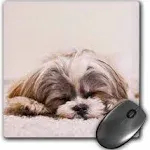 3D Rose "Shih Tzu. Sleeping. Best Friend." Matte Finish Mouse Pad - 8 x 8" - mp_220715_1