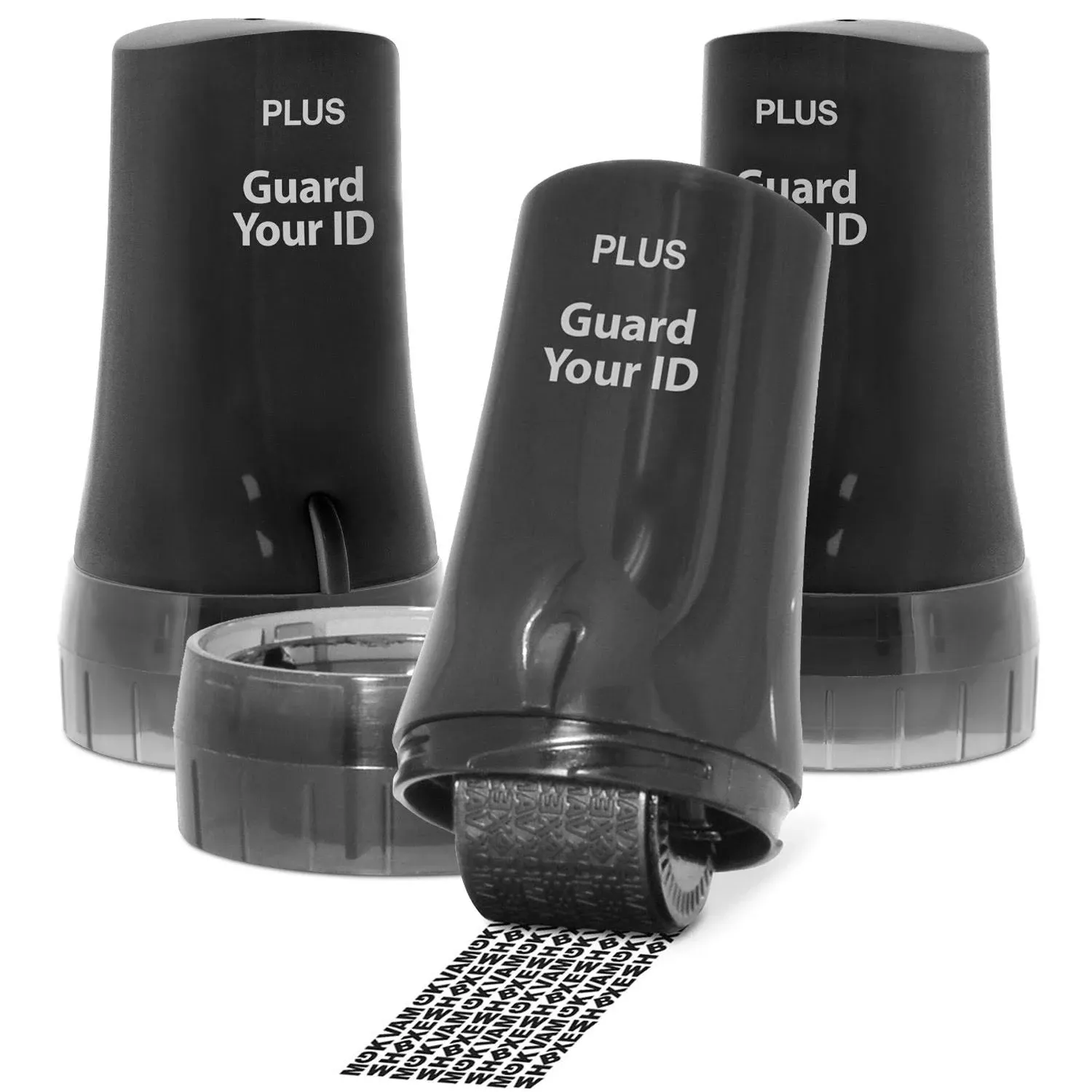 The Original Guard Your ID Advanced 2.0 Rollers Identity for Theft Address Eraser and Security Prevention (Regular 3-Pack Black)