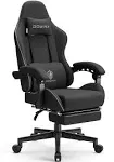 Dowinx Gaming Chair Fabric with Pocket Spring Cushion Massage Game Chair Cloth with Headrest