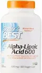 Doctor's Best, Alpha-Lipoic Acid 600, 600 mg, 180 Veggie Caps