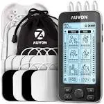 AUVON 4 Outputs TENS Unit EMS Muscle Stimulator Machine for Pain Relief Therapy