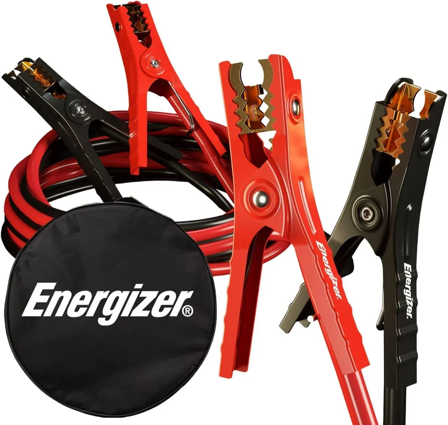 Energizer ENB616U, Jumper Booster Cables for Car Battery, 6 Gauge 16 Foot