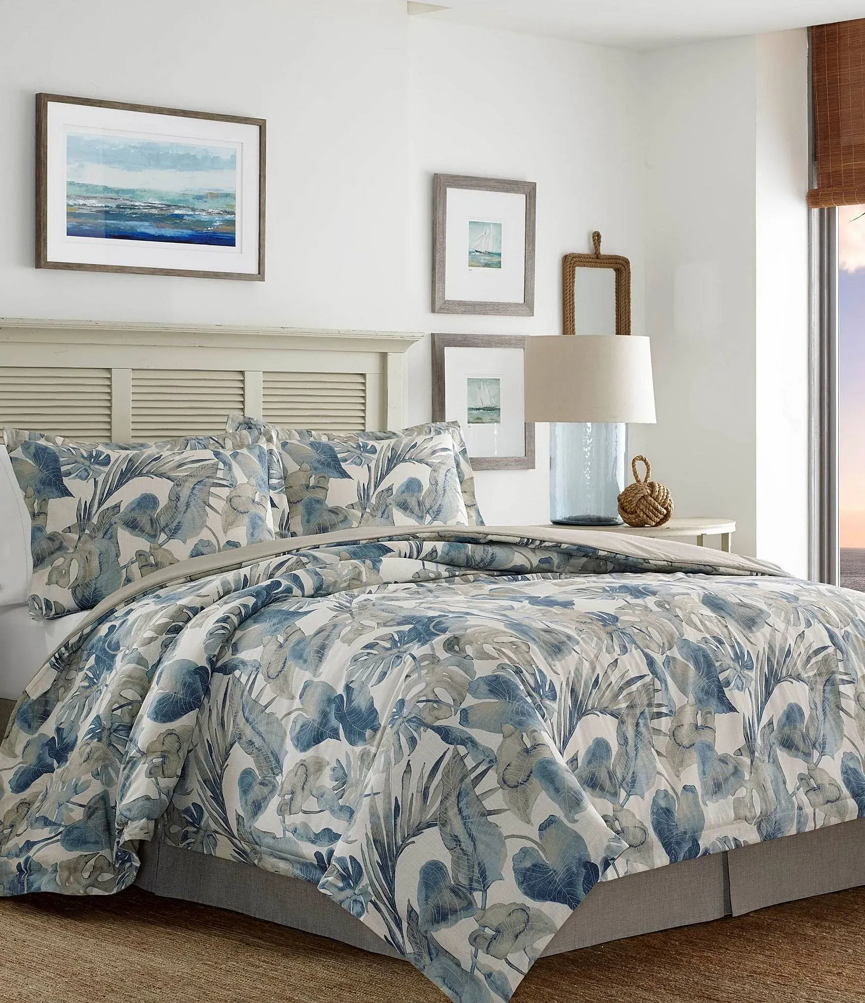 Tommy Bahama Raw Coast California King Comforter Set - Blue